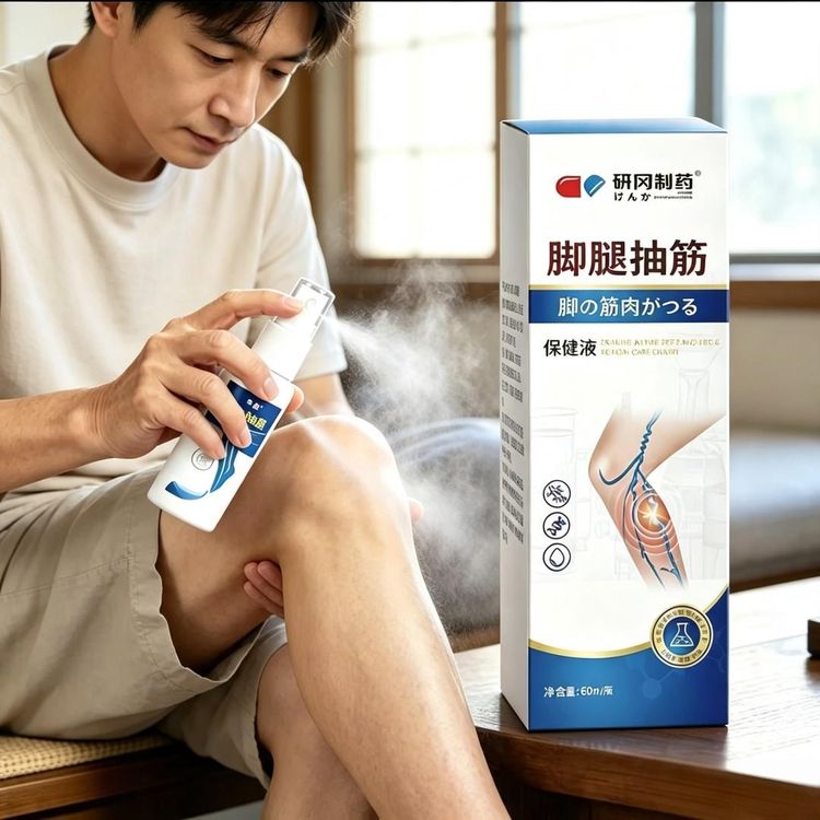 【国外爆卖】脚腿抽筋保健液剂草喷本取其他身体护理X1商品图