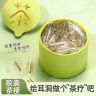 非金属木质耳饰 胶囊独立茶叶梗耳棒养耳洞耳钉红绿茶防堵针耳环商品图