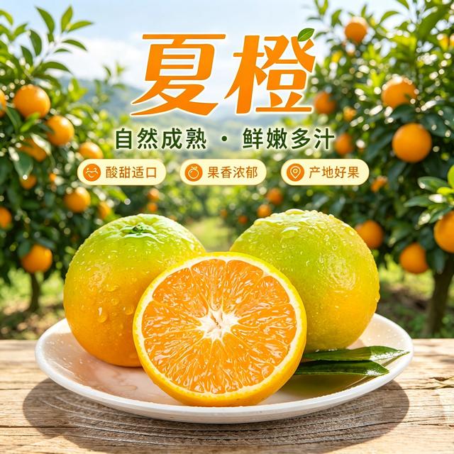 秭归夏橙当季新鲜橙子现摘脐橙整箱批发孕妇应季水果橙子商品图