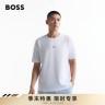【弹力棉】BOSS博斯男士徽标印花棉质混纺宽松版休闲T恤50473278商品图