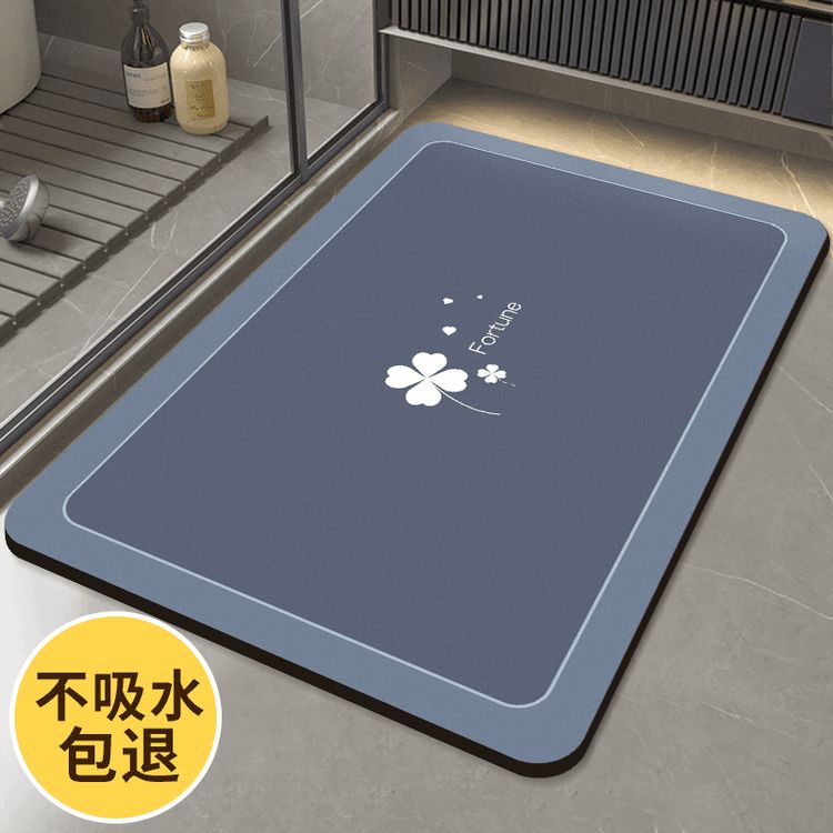 硅藻泥地毯高档卫生间吸水垫防滑速干脚垫入户门地垫厨房门口垫商品图