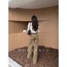 多喜牛四面弹阔腿裤秋季新款宽松高腰显瘦直筒休闲牛仔裤女89530商品图
