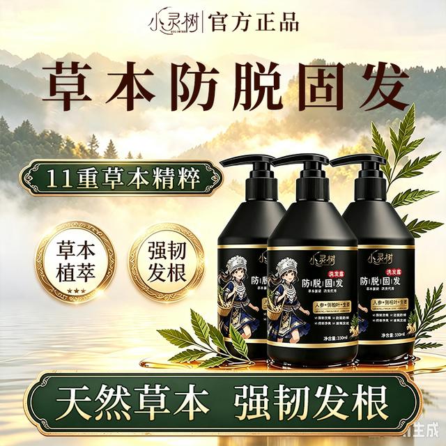 【拍1发3】小灵树防.脱加强.植萃固.发洗发露商品图