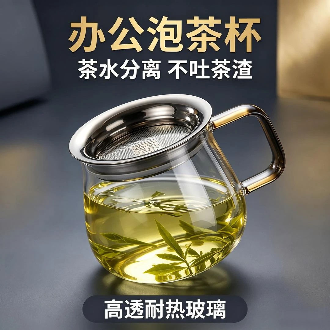 来福泡茶壶泡茶玻璃茶壶泡茶专用旅行茶具户外喝茶飘逸壶泡茶神器商品图