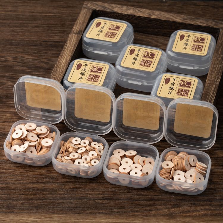 牛皮隔片精工双层手工封边文玩隔片植鞣皮垫片不掉渣防止磨损商品图