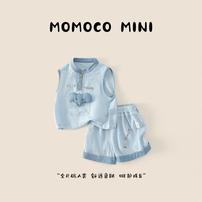 【现货小象】MOMOCOmini婴童男宝夏季休闲萌趣小象套装88210578079商品图