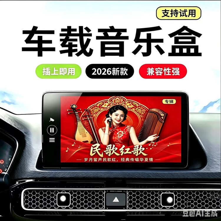 民歌红歌经典老歌车载音乐盒娱乐商品图