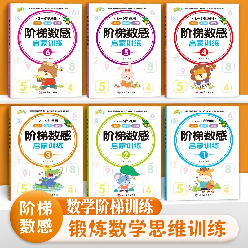 幼小衔接阶梯数感思维训练左右脑潜能开发专注力幼升小数学测试题商品图