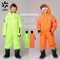 LDSKI儿童滑雪连体服单双板男女滑雪服饰小孩防风防水耐磨保暖服商品图