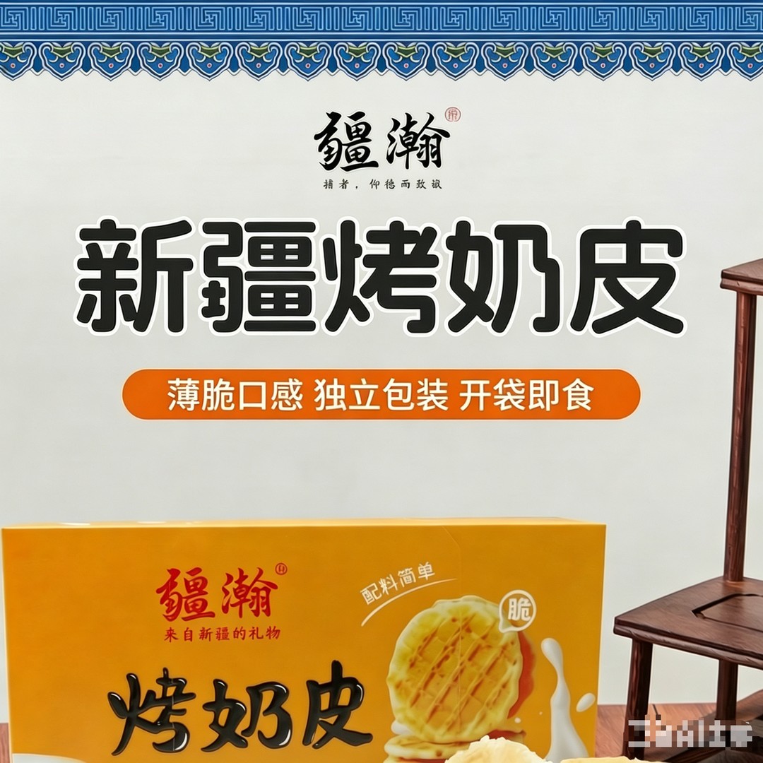 【疆瀚】新疆烤奶皮盒装100g独立包装1盒/3盒/5盒商品图
