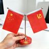 【家居红旗客厅摆件】五星小红旗中控台内饰香薰办公桌装饰高档商品图